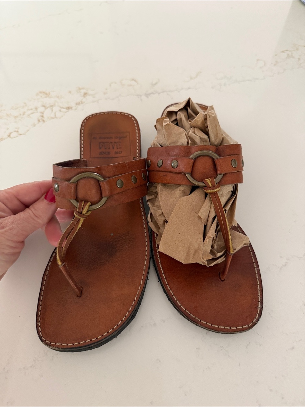 FRYE leather sandals